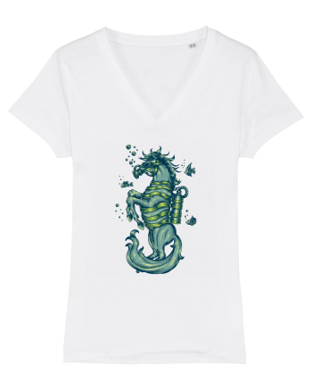 Scuba Seahorse White