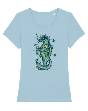 Scuba Seahorse Sky Blue