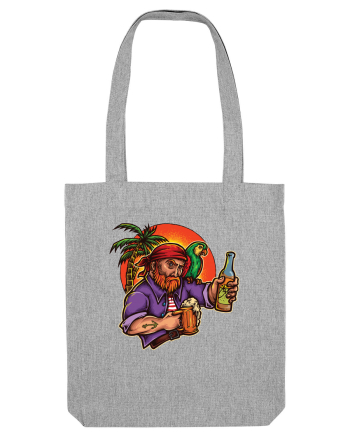 Tropical Pirate Sunset Beer Heather Grey