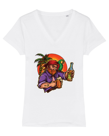 Tropical Pirate Sunset Beer White