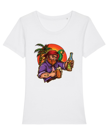 Tropical Pirate Sunset Beer White