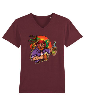Tropical Pirate Sunset Beer Burgundy