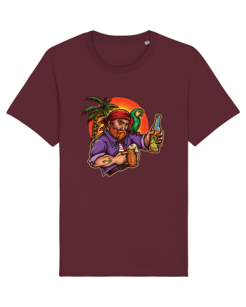 Tropical Pirate Sunset Beer Burgundy