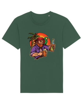 Tropical Pirate Sunset Beer Bottle Green