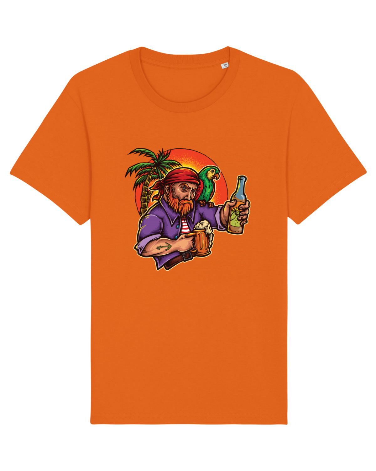 Tricou mânecă scurtă Unisex Rocker Bright Orange
