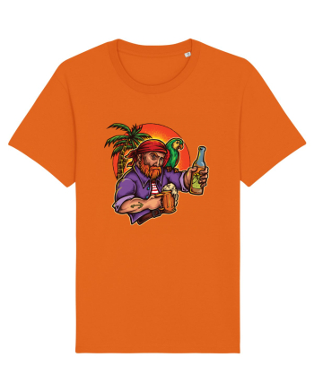 Tropical Pirate Sunset Beer Bright Orange