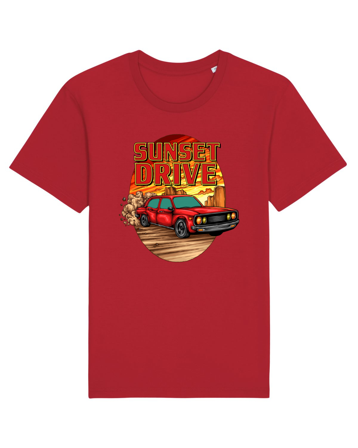 Tricou mânecă scurtă Unisex Rocker Red