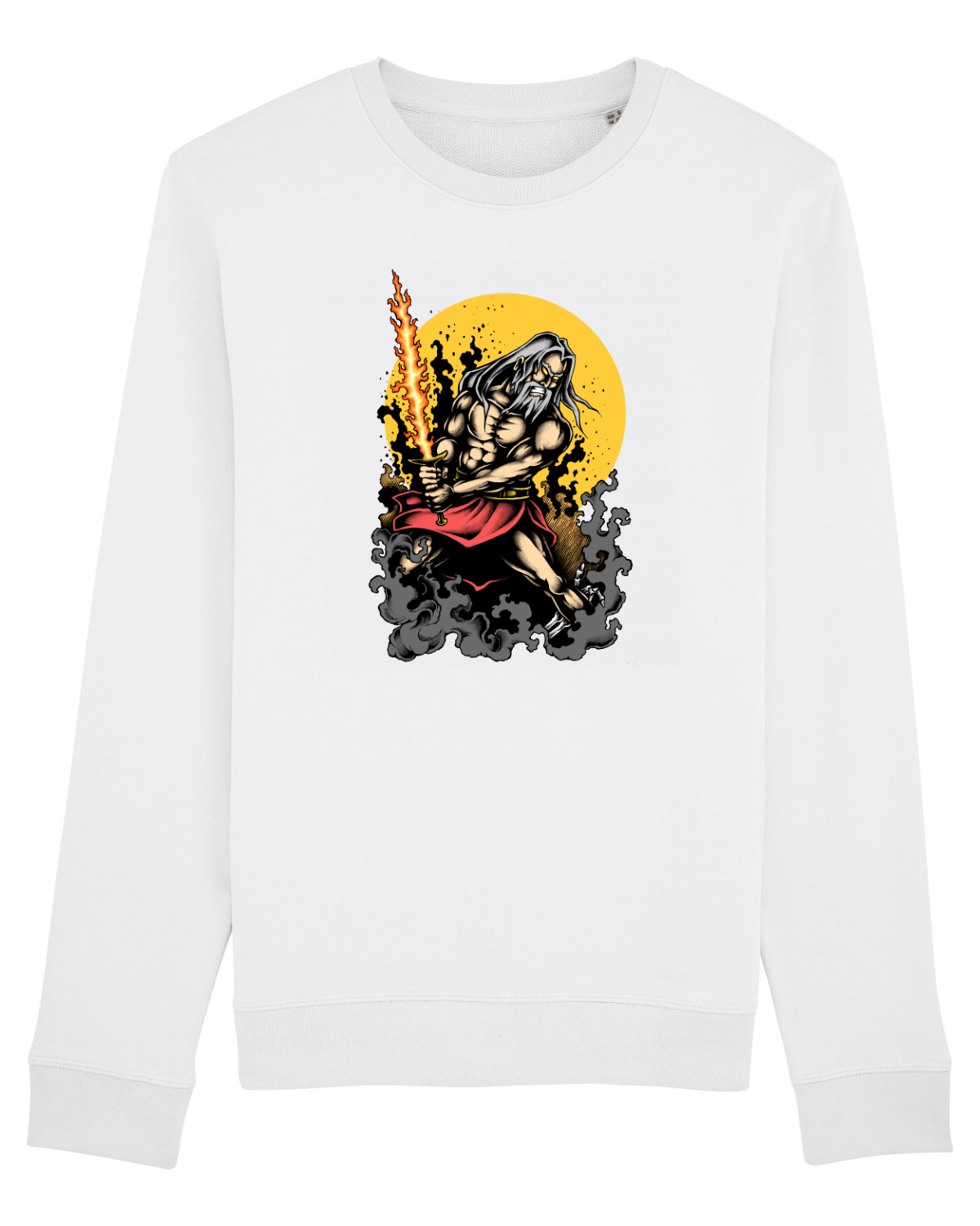 Bluză mânecă lungă Unisex Rise White