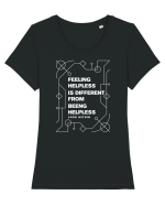 look whithin Tricou mânecă scurtă guler larg fitted Damă Expresser