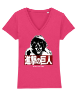 Attack on Titan Tricou mânecă scurtă guler V Damă Evoker