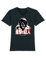 Attack on Titan Tricou mânecă scurtă guler V Bărbat Presenter