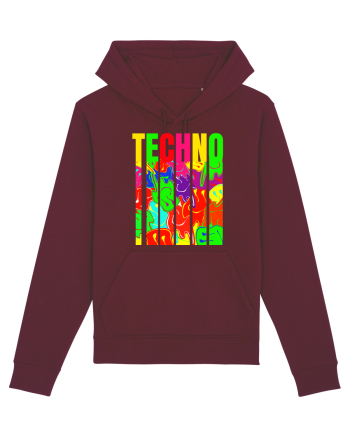Techno Music Lover  Burgundy