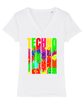 Techno Music Lover  White