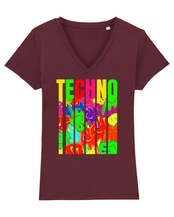 Techno Music Lover  Burgundy