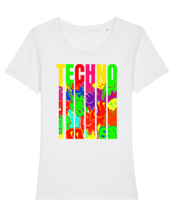 Techno Music Lover  White