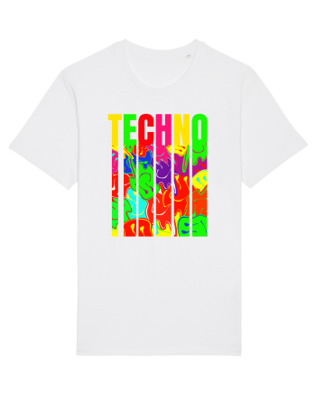 Techno Music Lover  White