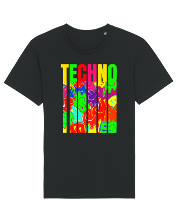 Techno Music Lover  Black