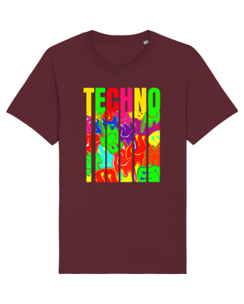 Techno Music Lover  Burgundy