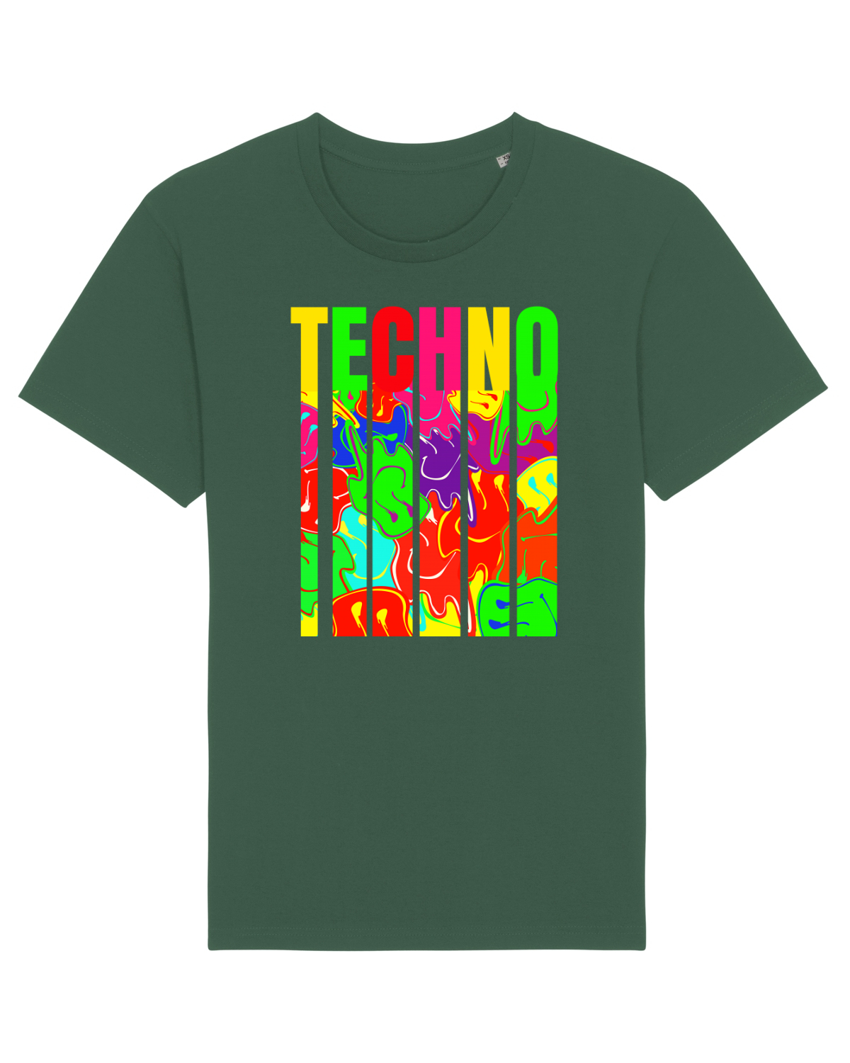 Tricou mânecă scurtă Unisex Rocker Bottle Green