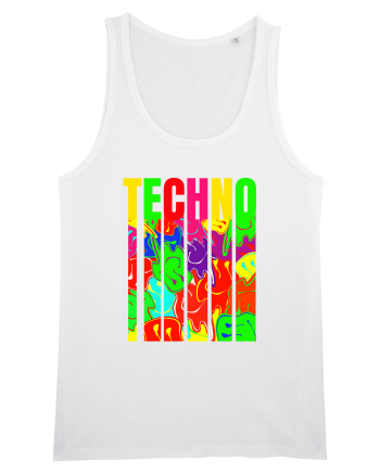 Techno Music Lover  White