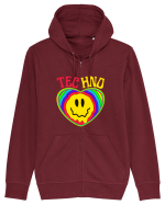 Techno Music Lover  Hanorac cu fermoar Unisex Connector