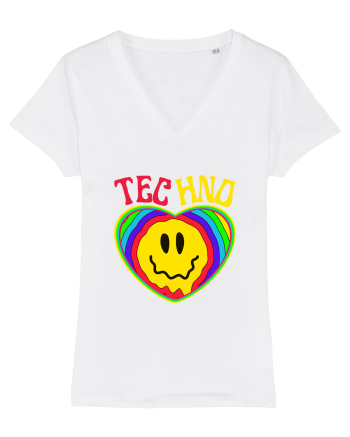 Techno Music Lover  White