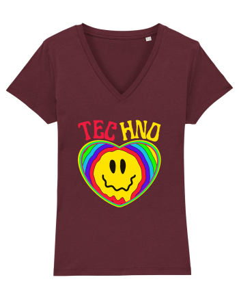 Techno Music Lover  Burgundy