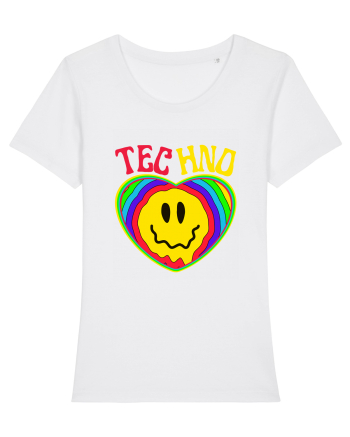 Techno Music Lover  White