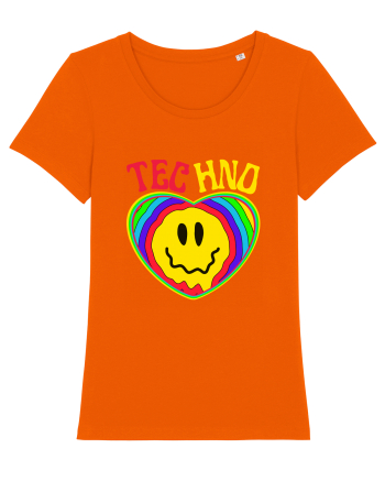 Techno Music Lover  Bright Orange