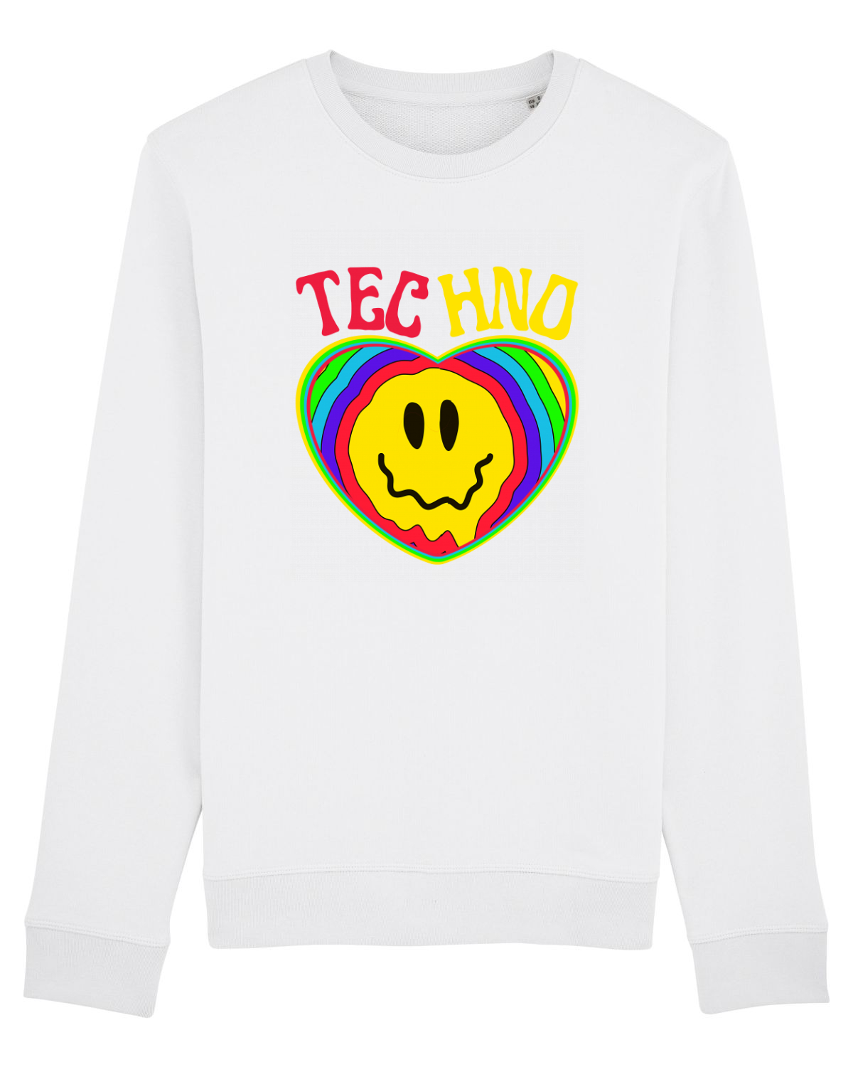 Bluză mânecă lungă Unisex Rise White