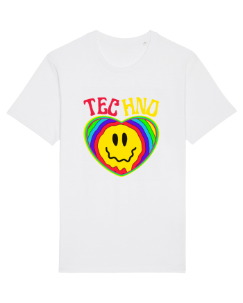 Techno Music Lover  White