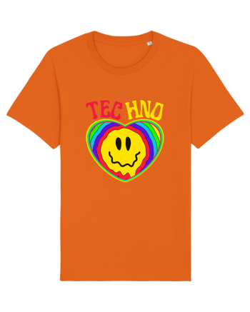 Techno Music Lover  Bright Orange