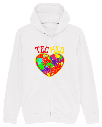 Techno Music Lover  White