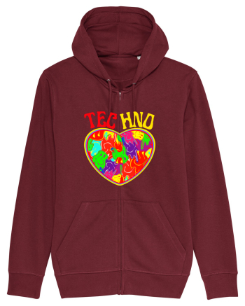 Techno Music Lover  Burgundy