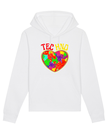Techno Music Lover  White