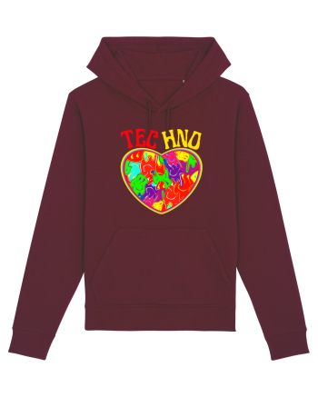 Techno Music Lover  Burgundy
