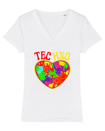 Techno Music Lover  White