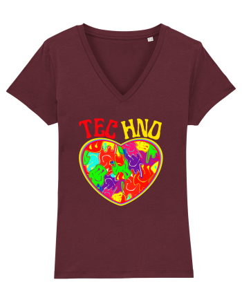 Techno Music Lover  Burgundy