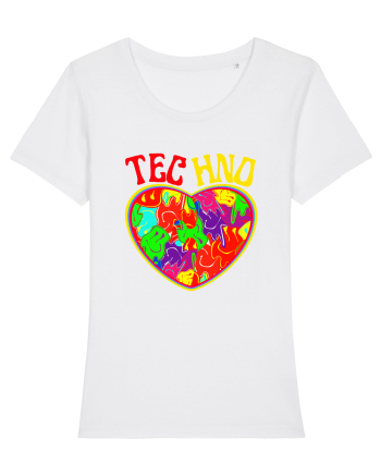 Techno Music Lover  White