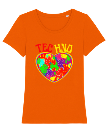Techno Music Lover  Bright Orange