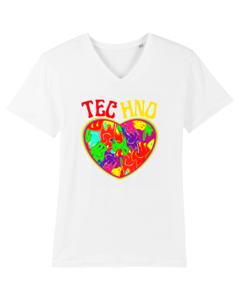 Techno Music Lover  White