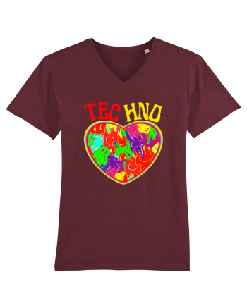 Techno Music Lover  Burgundy
