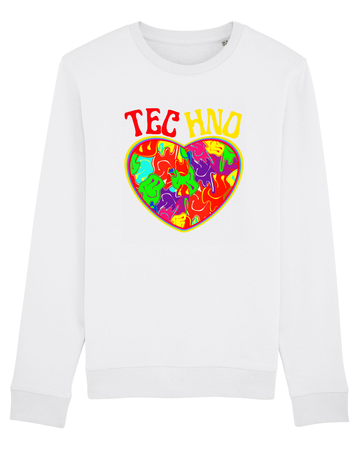 Bluză mânecă lungă Unisex Rise White