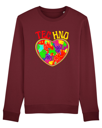 Techno Music Lover  Burgundy
