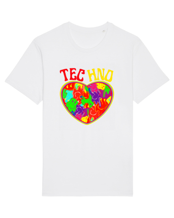 Techno Music Lover  White