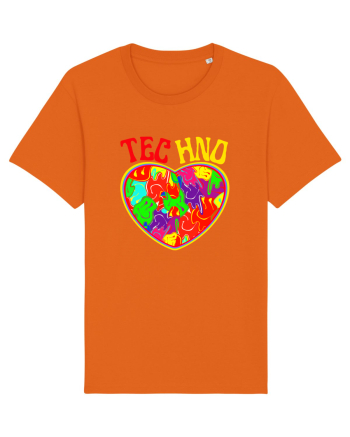 Techno Music Lover  Bright Orange