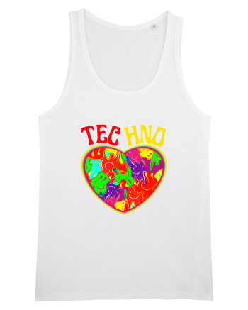 Techno Music Lover  White