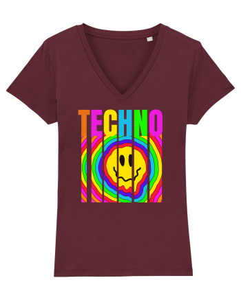 Techno Music Lover  Burgundy