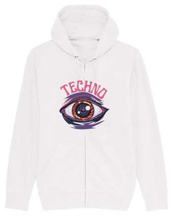 Techno Music Lover  White