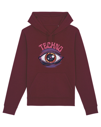 Techno Music Lover  Burgundy